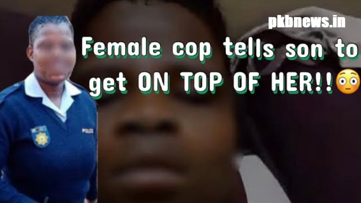 Video of female police officer sleeping with her son