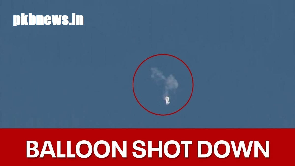 Chinese balloon shot down Video