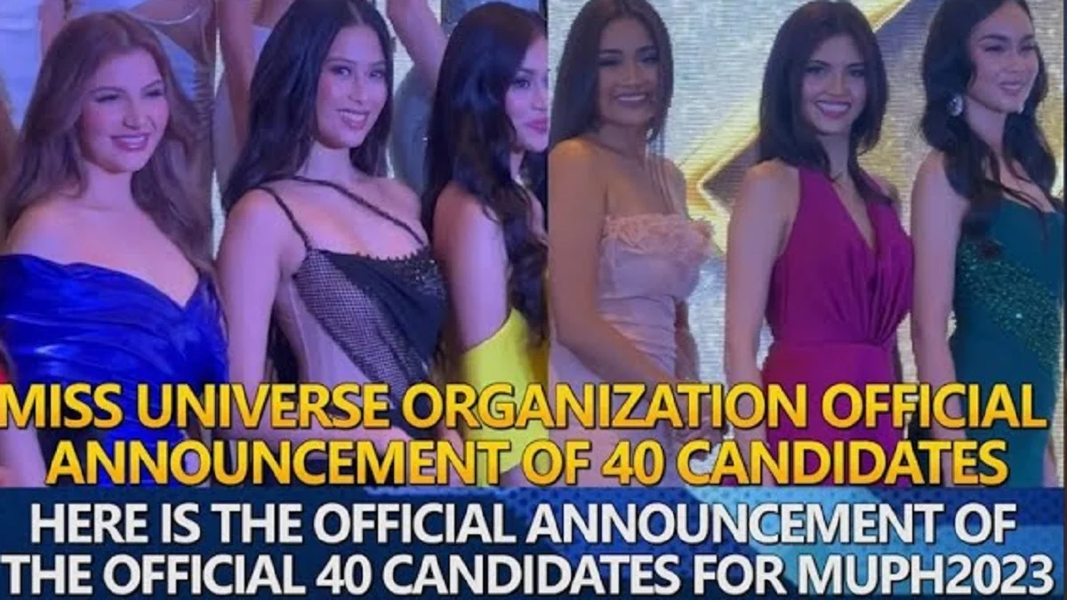 Miss Universe Philippines 2023 announces top 40 candidates