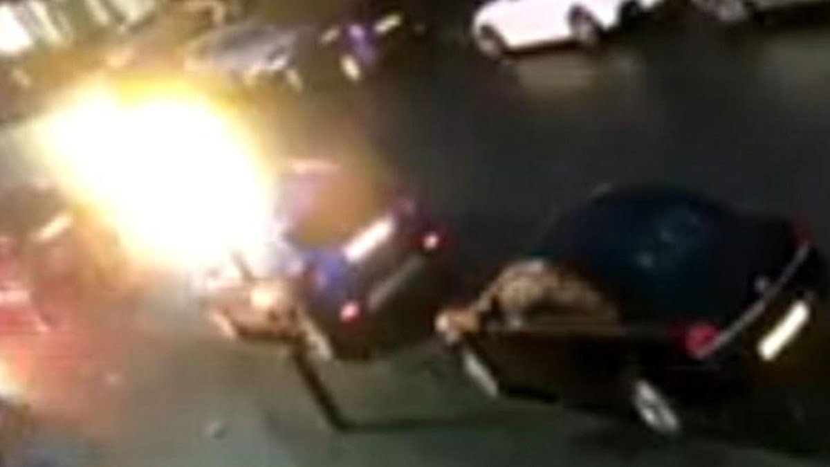 Video of Man set on fire in Birmingham