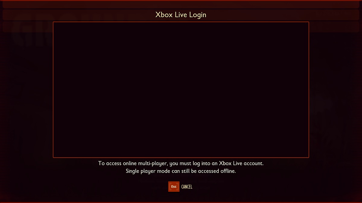 Grounded Xbox Live Login Not Working