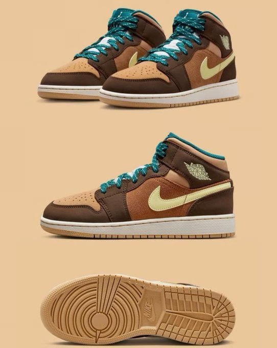 Nike Air Jordan 1 Mid Cocoa Wow Shoes