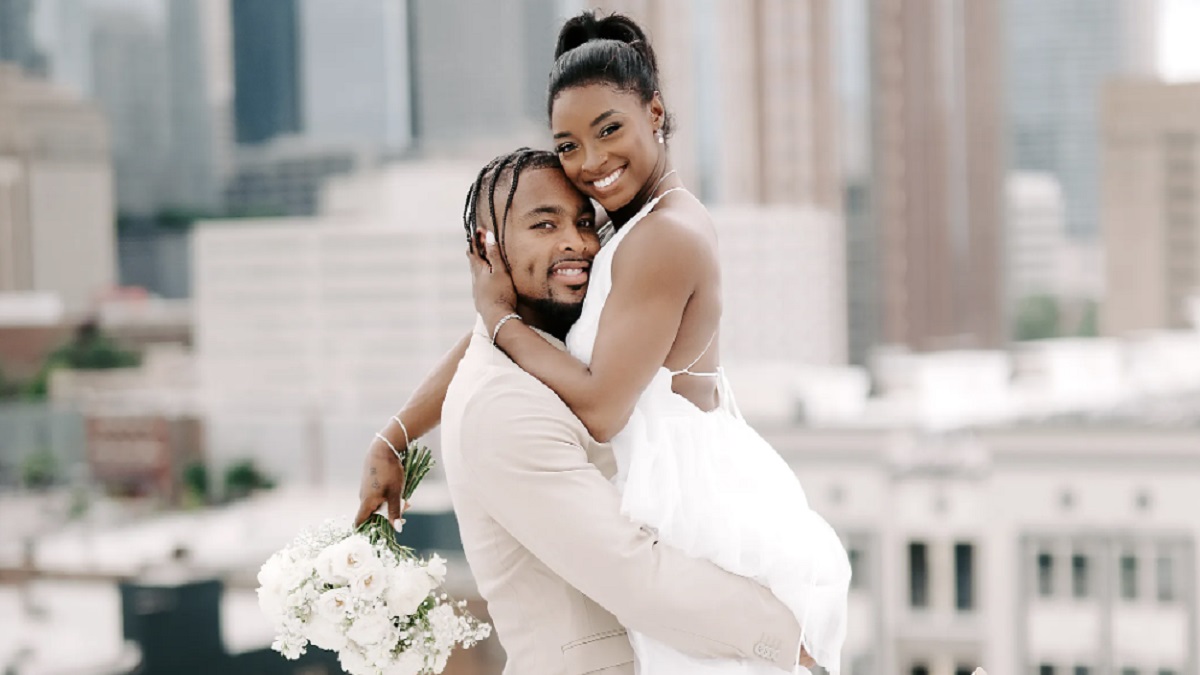 Simone Biles and Jonathan Owens Wedding Photos