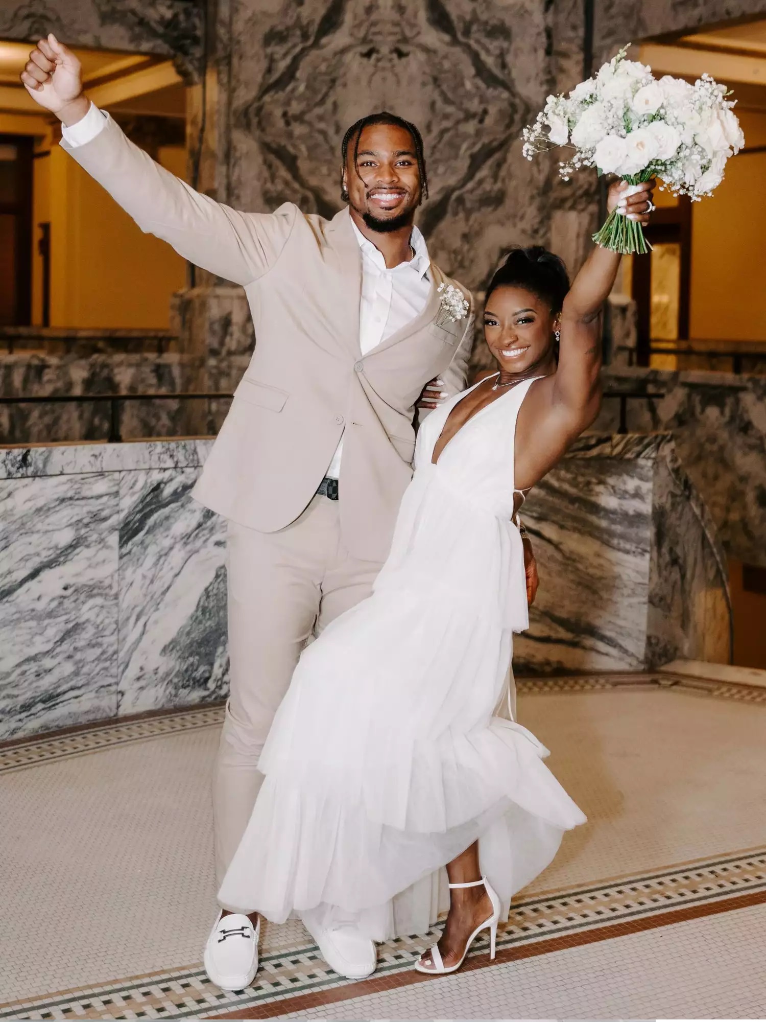 Simone Biles and Jonathan Owens Wedding Photos