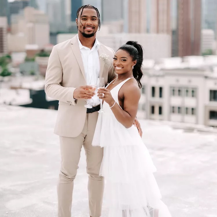 Simone Biles and Jonathan Owens Wedding Photos