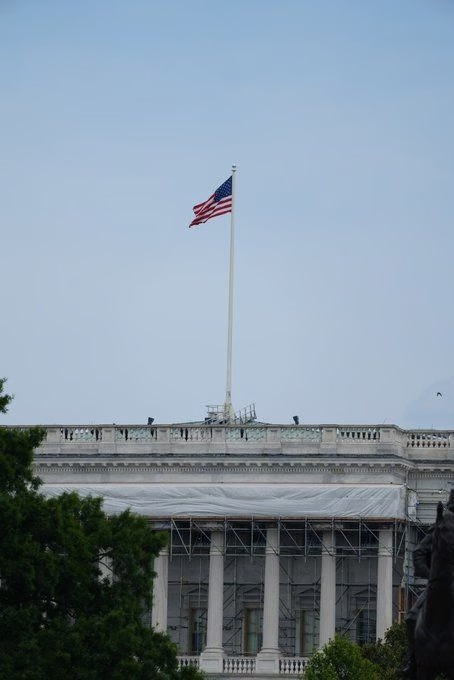 upside down american flag