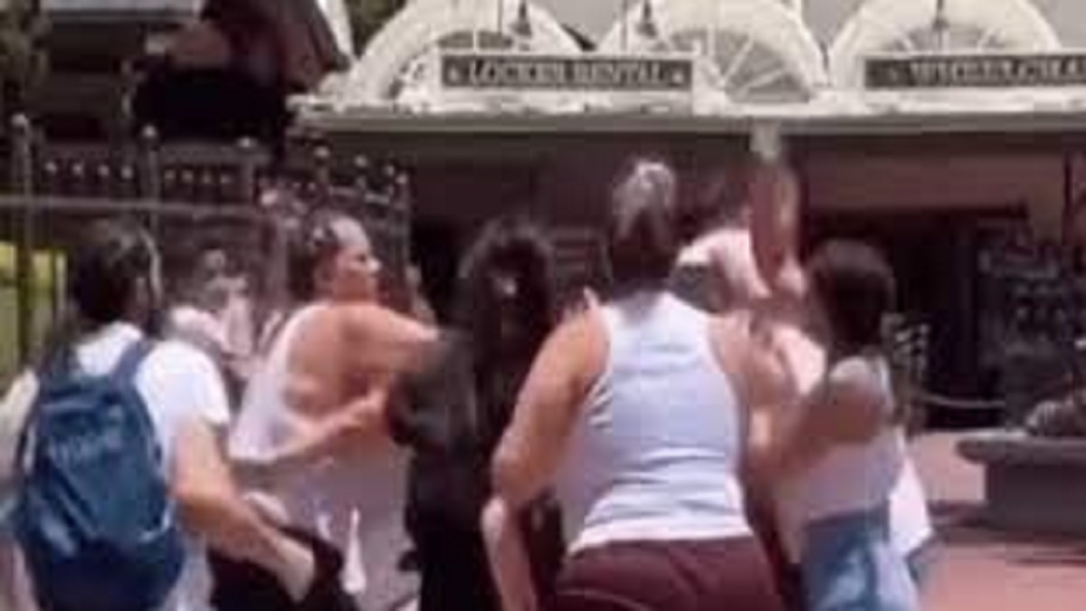Brutal Walt Disney World fist fight video