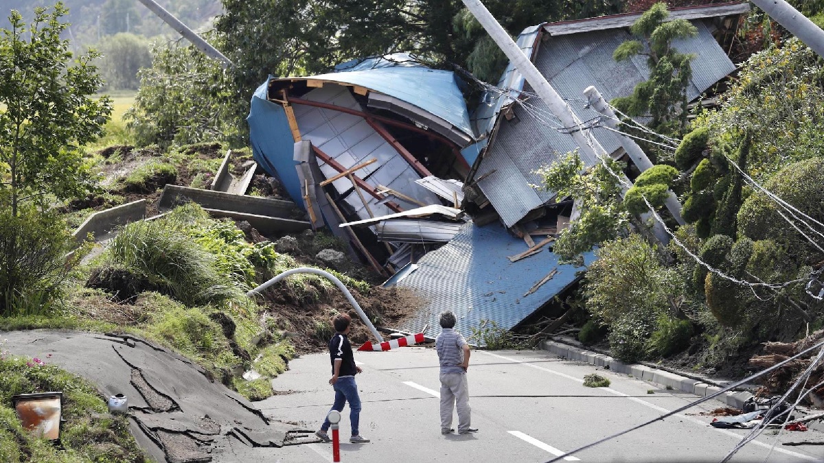 Hokkaido earthquake in Japan