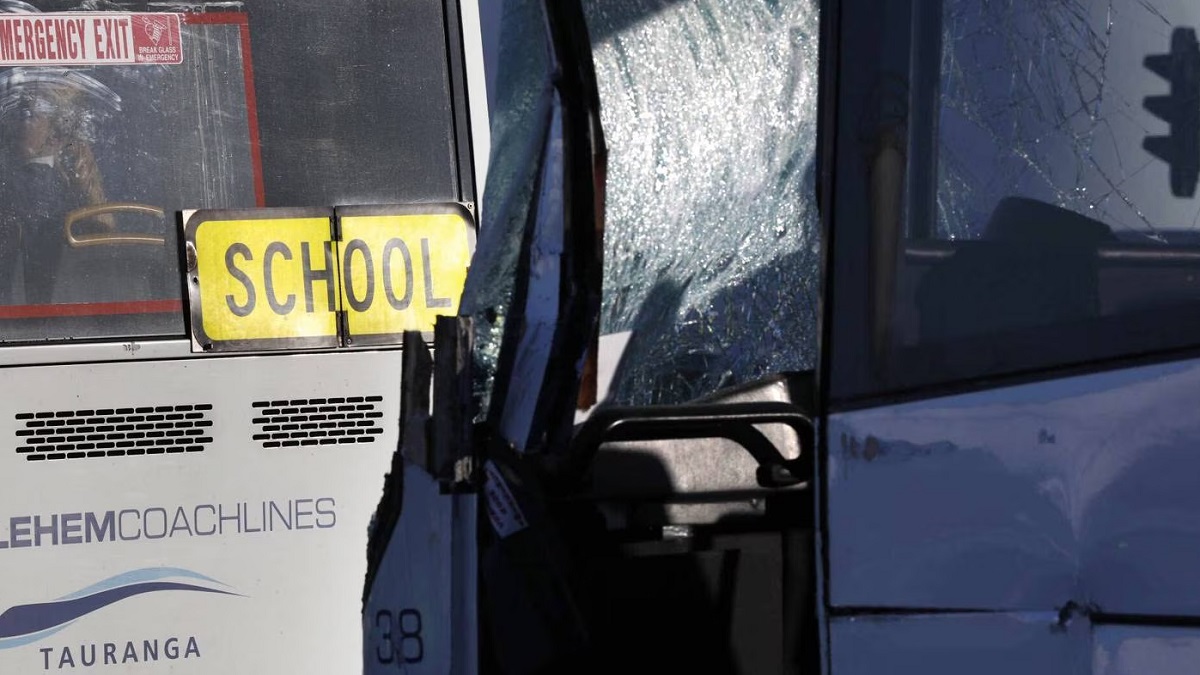 School bus accident in Mount Maunganui today