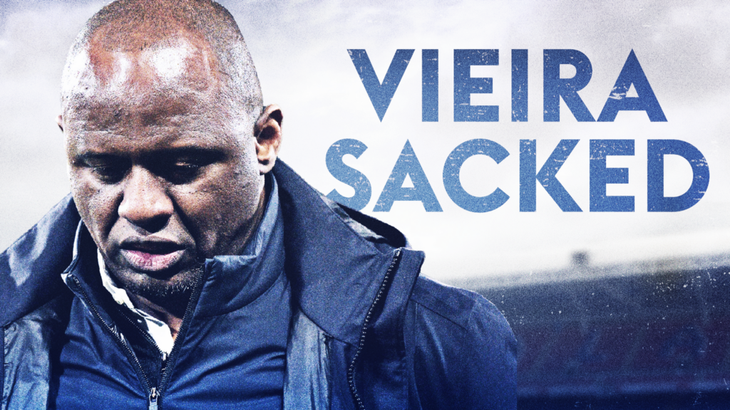 Why did Crystal Palace fire their manager Patrick Vieira?