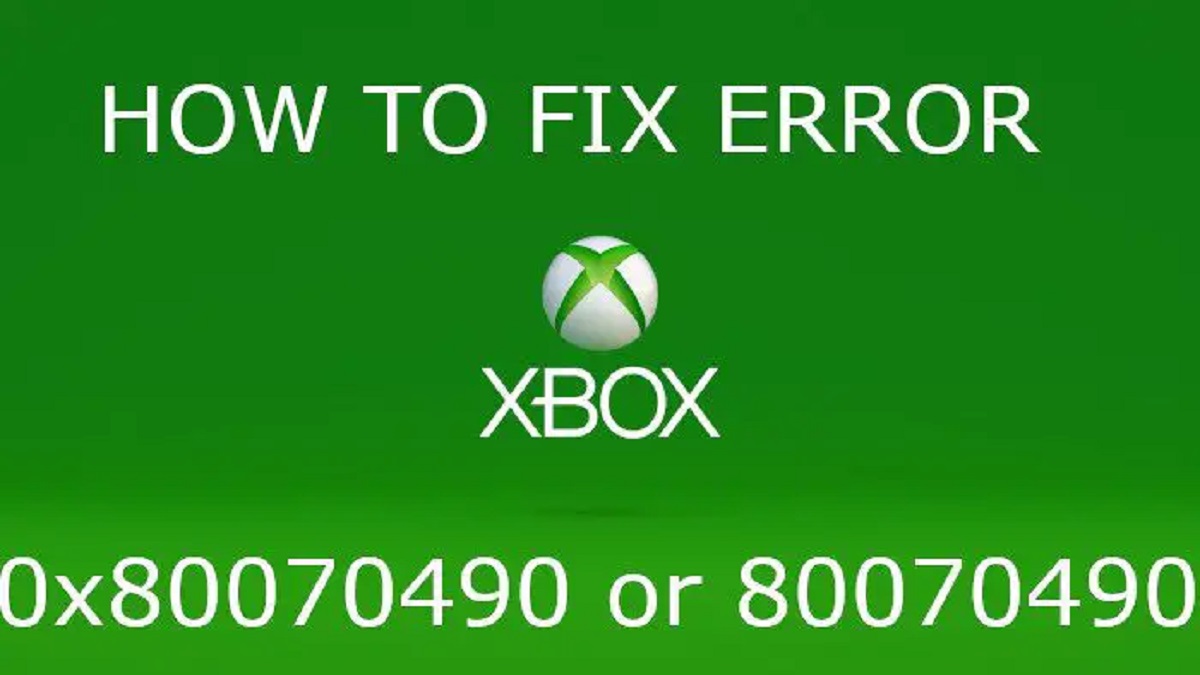 Xbox Error Code 0x80070490