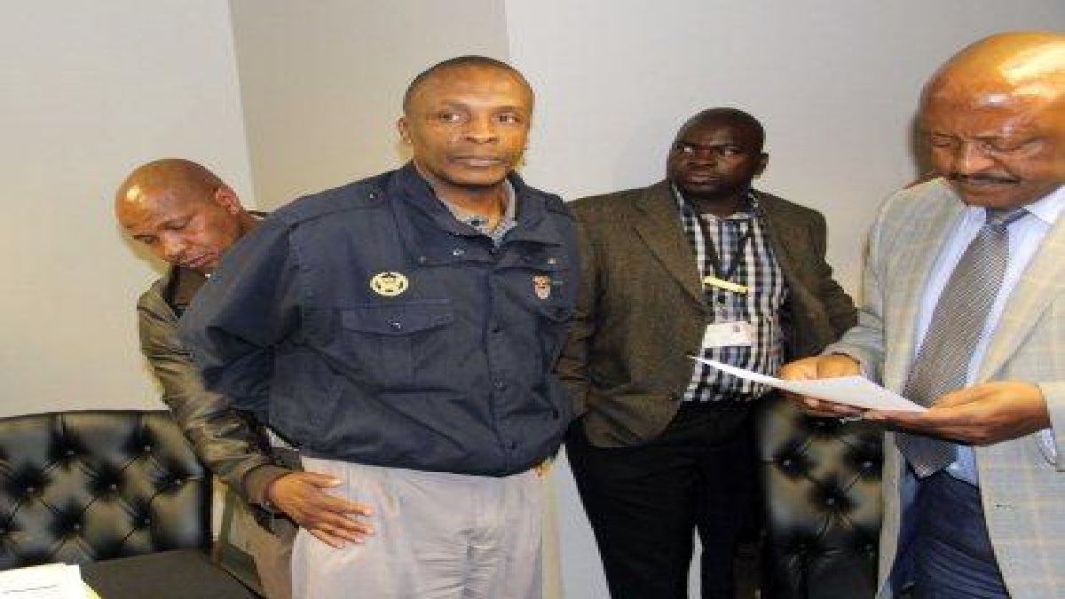 internal affairs officer arrested