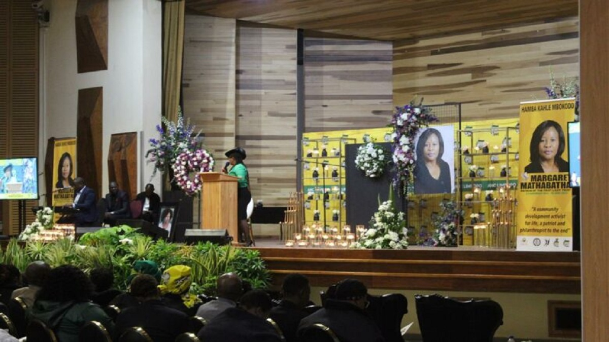 Funeral service for Maggie Mathabatha