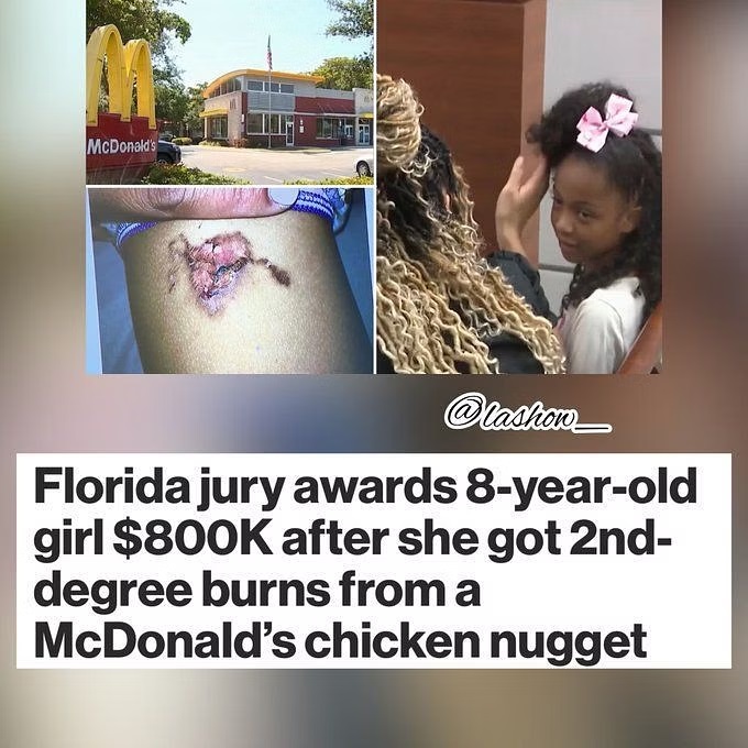 Olivia Caraballo's lawsuit over McDonald's chicken nuggets
