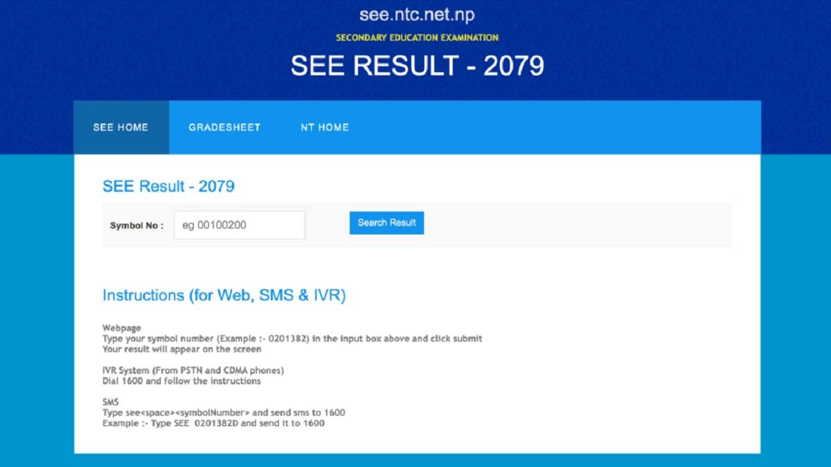 See Result 2079 With Marksheet