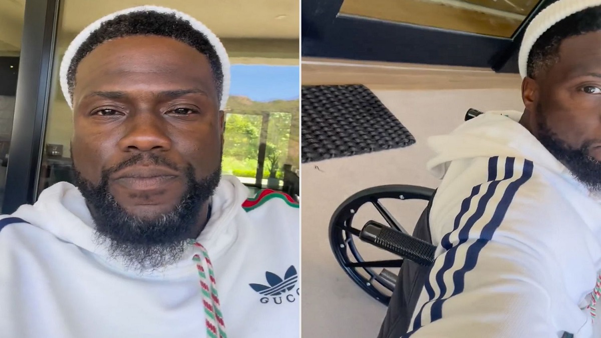 Kevin Hart Accident Kevin Hart In A Wheelchair After Racing An Nfl