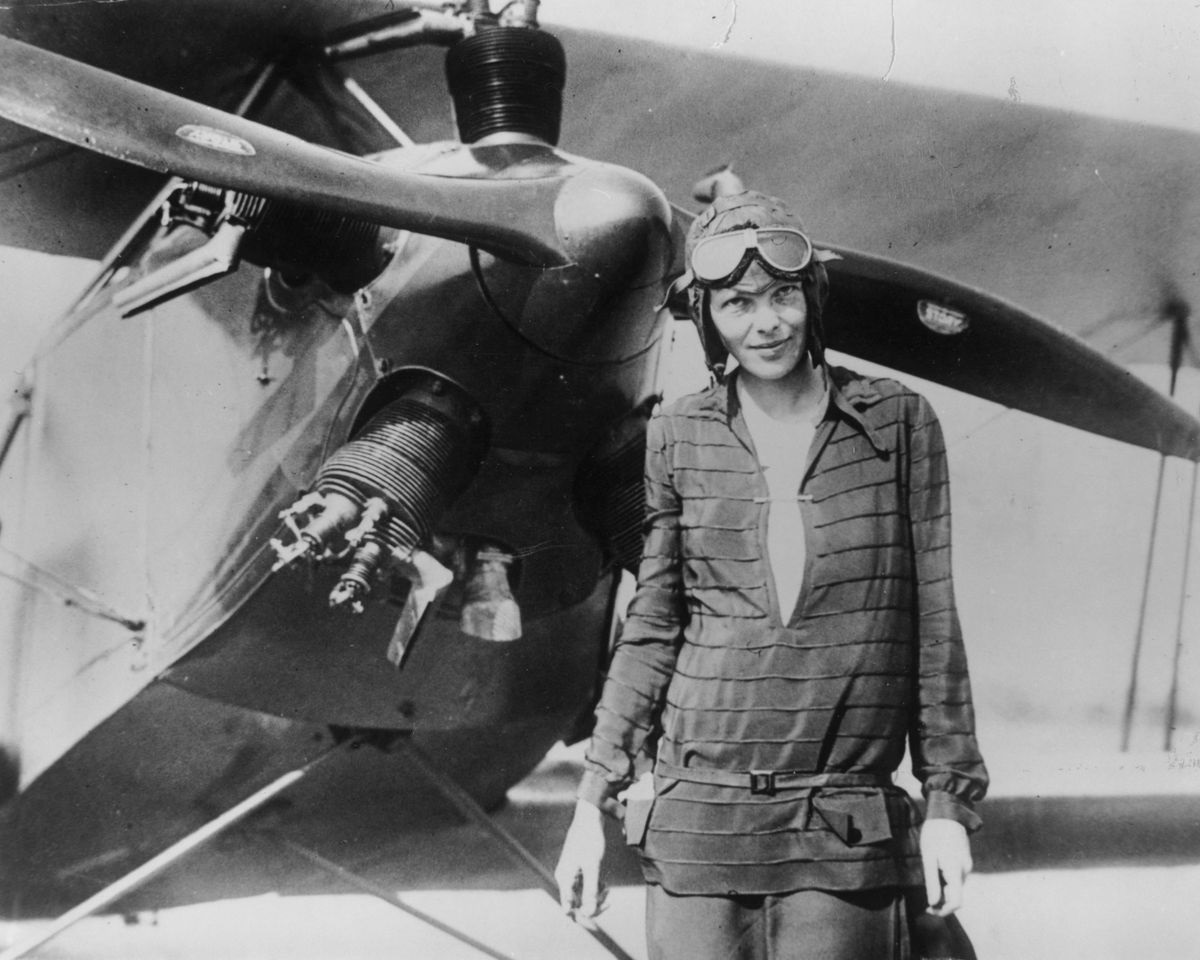 Photo of Amelia Earhart's plane
