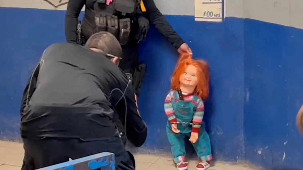 Chucky doll arrested