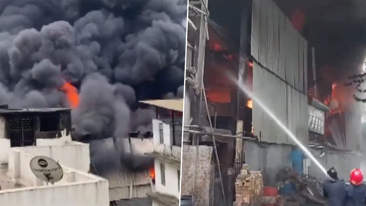 Fire breaks out at dyeing factory