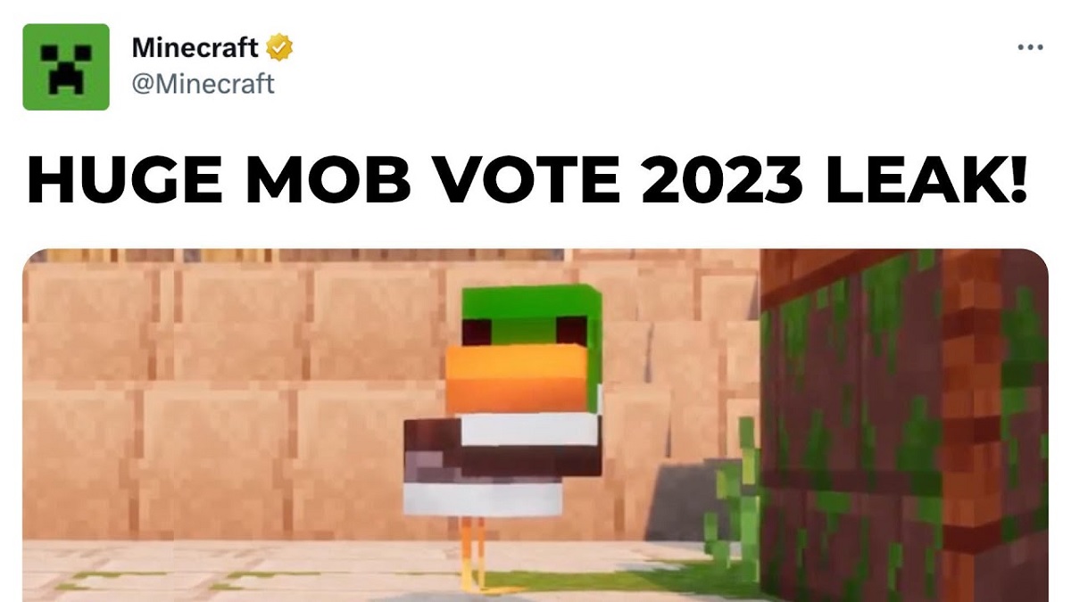 Minecraft Mob Vote 2023 Reveals First Aquatic Candidate