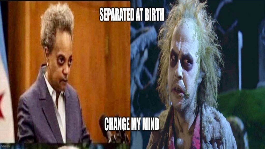 Lori Lightfoot Memes Beetlejuice, Looks Like Beetlejuice, Comparison ...