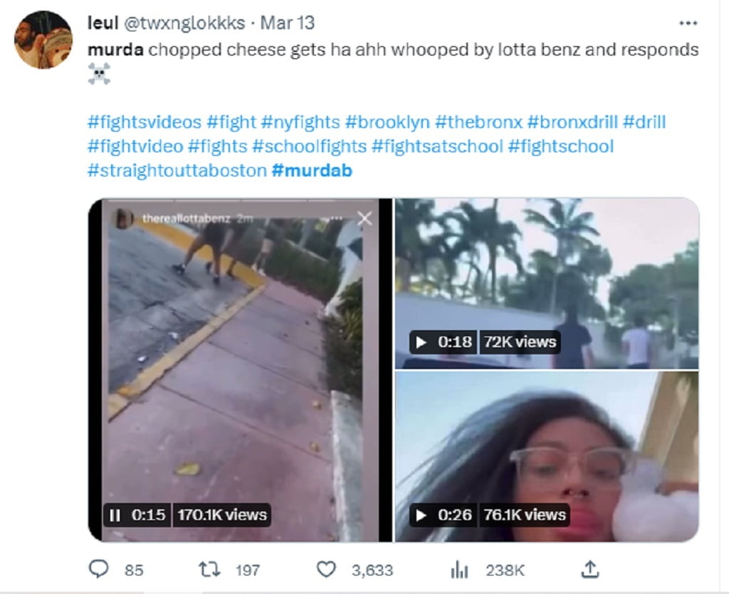 Murda B Fight Leaked Video Miami Viral On Internet