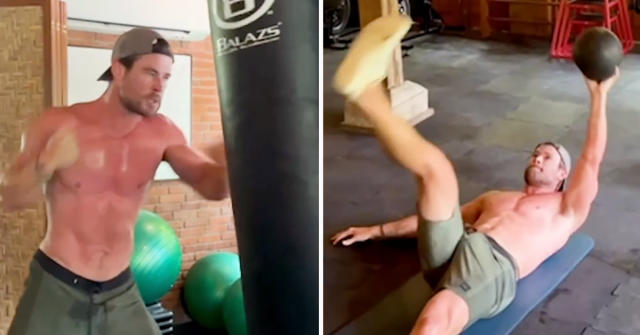Chris Hemsworth workout video