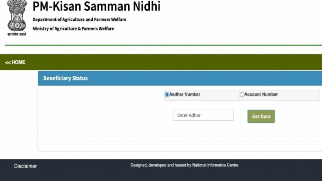 Beneficiary Status PM Kisan Samman Nidhi Check Statuspmkisan.gov.in