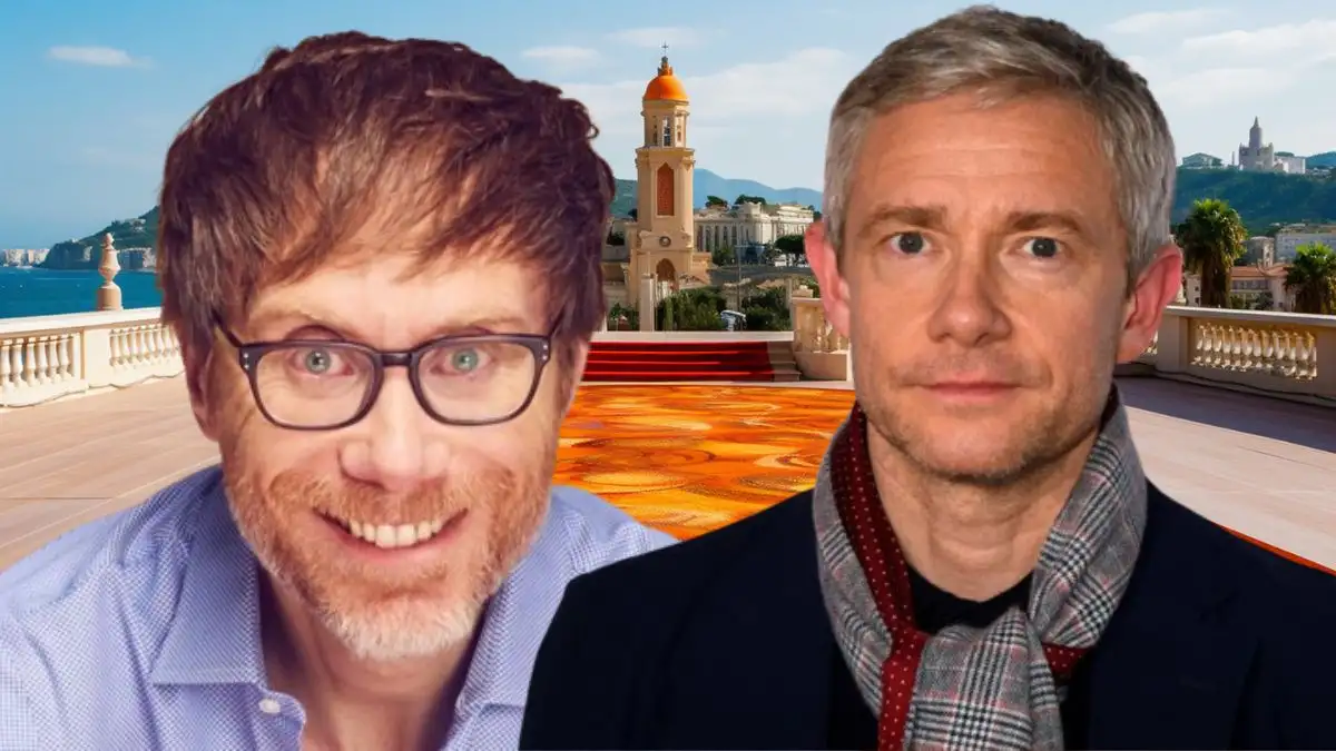 Stephen Merchant and Martin Freeman