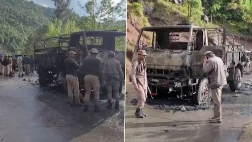 Terrorists fired at an army vehicle in Poonch, Jammu and Kashmir
